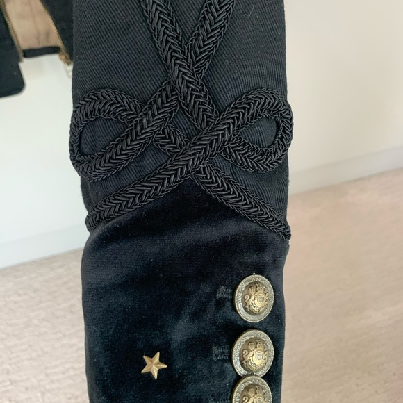 Pam & Gela Black Calvary Twill Jacket - Picture 4 of 7